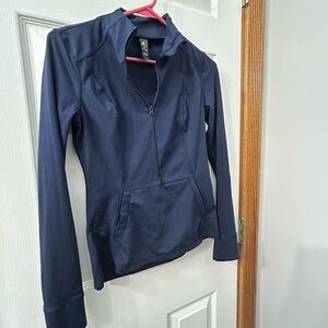 Yogalicious Navy Half-Zip Utility Jacket